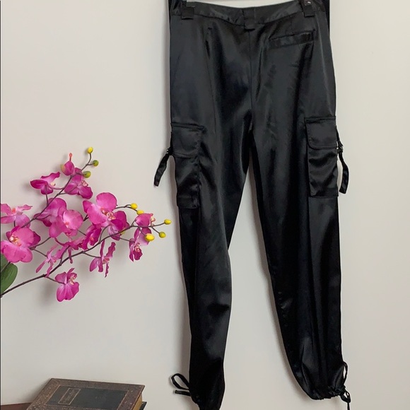 IDG Black Satin Utility Pant - Picture 2 of 6